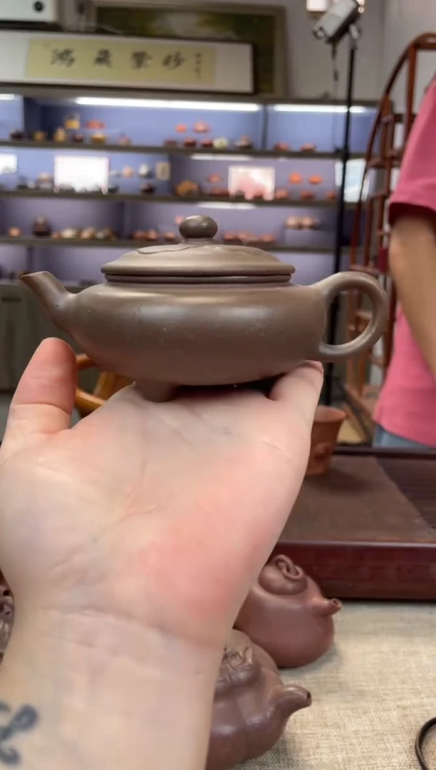 茶壶紫砂岩中泥 六拼 大彬如意