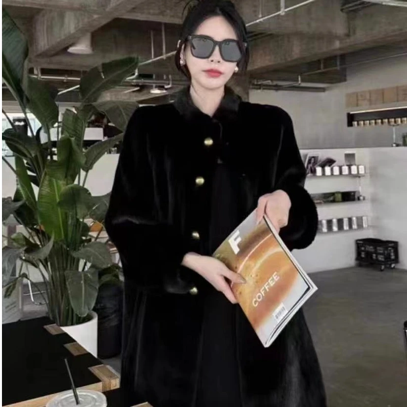 海宁新2025-2款泡泡袖中长款外套2024666