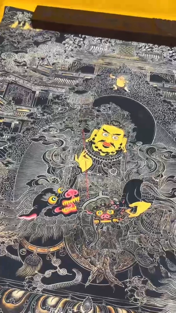 卷轴画绘画类唐卡   16010