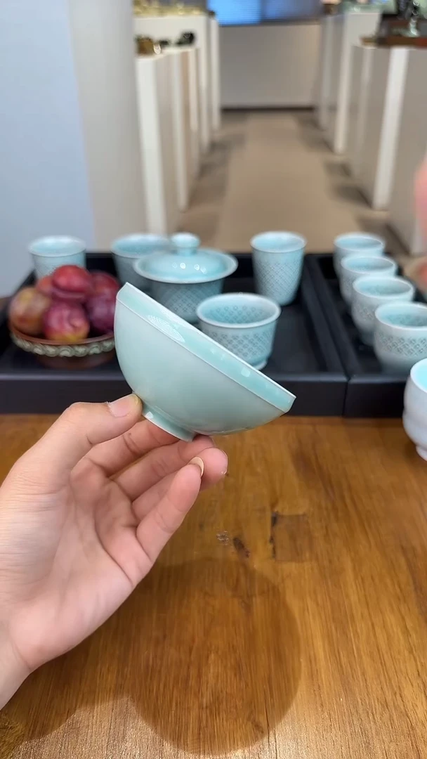 青瓷手工茶器包邮