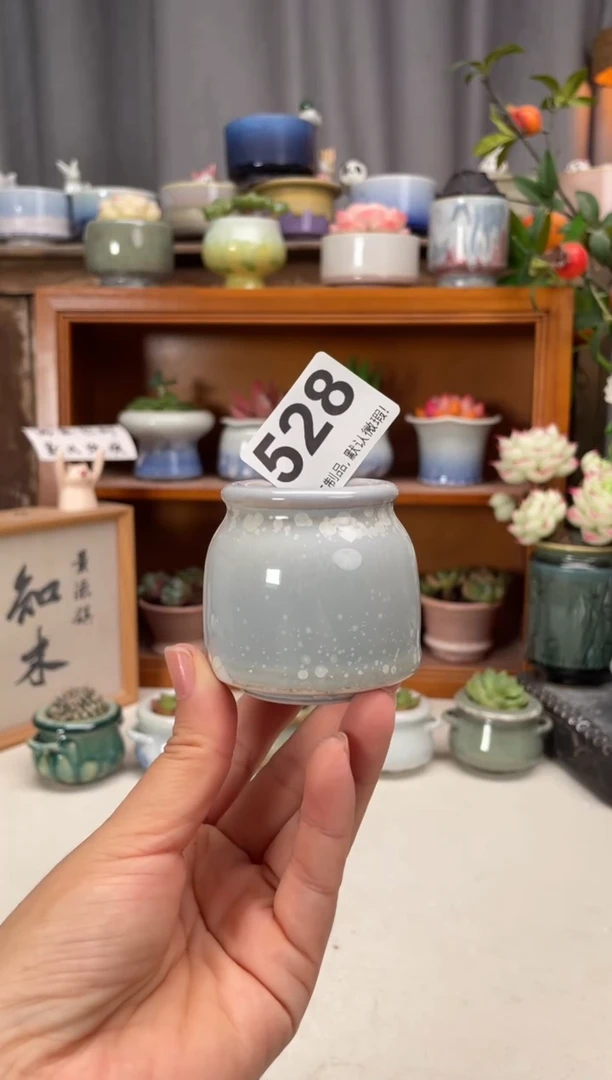 瓷片528知木小芳花盆