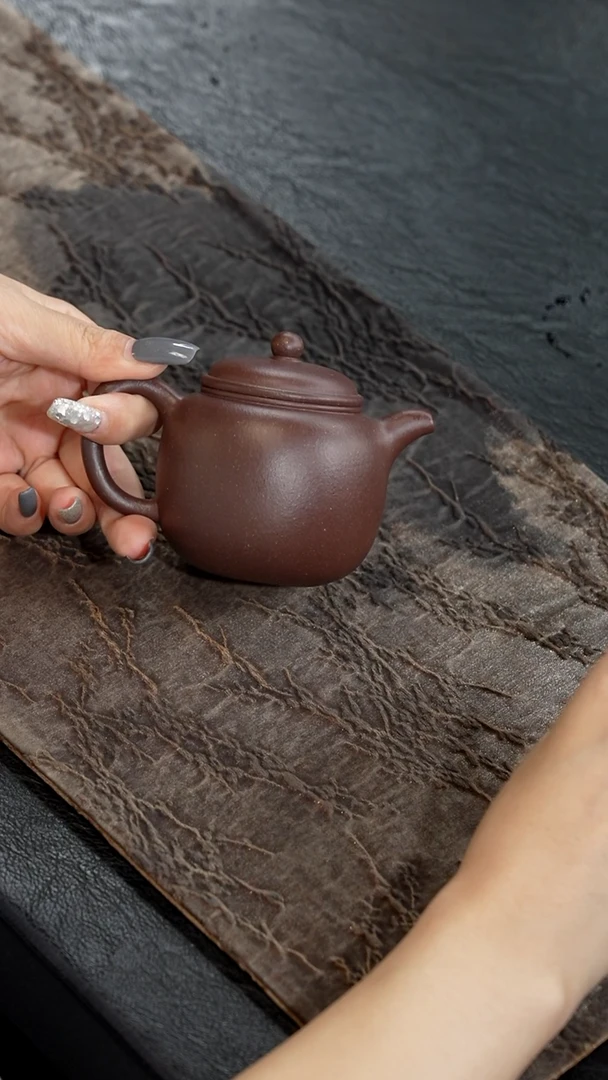 茶壶紫砂粗砂老紫泥匏尊150cc
