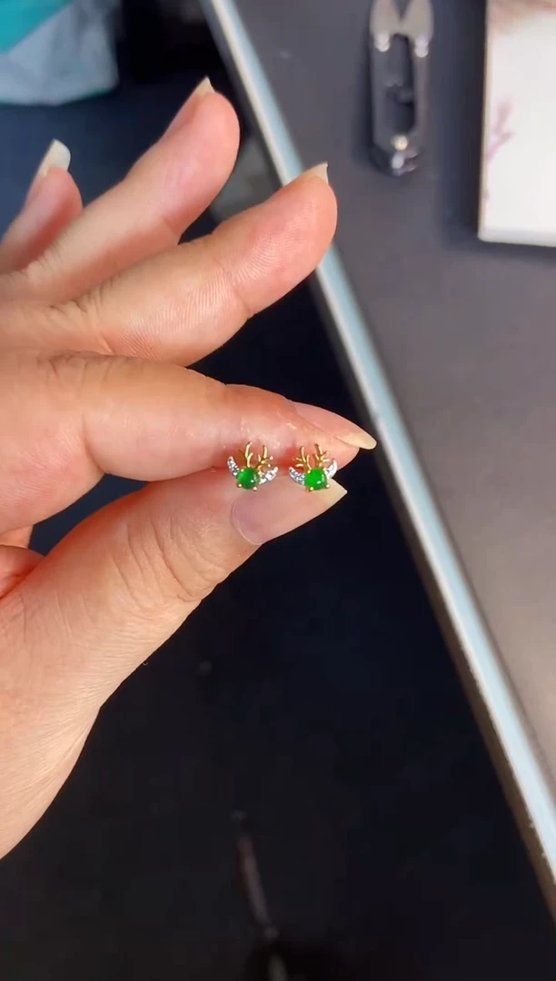 吊坠(不含链)银S925镶嵌翡翠1