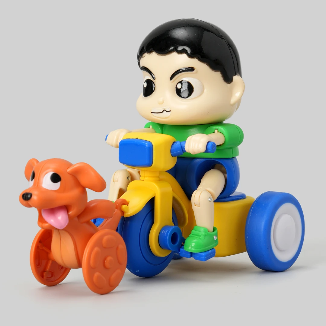 儿童回力卡通三轮车玩具汽车1-2宝宝3婴儿三轮小狗摩托车早教益智