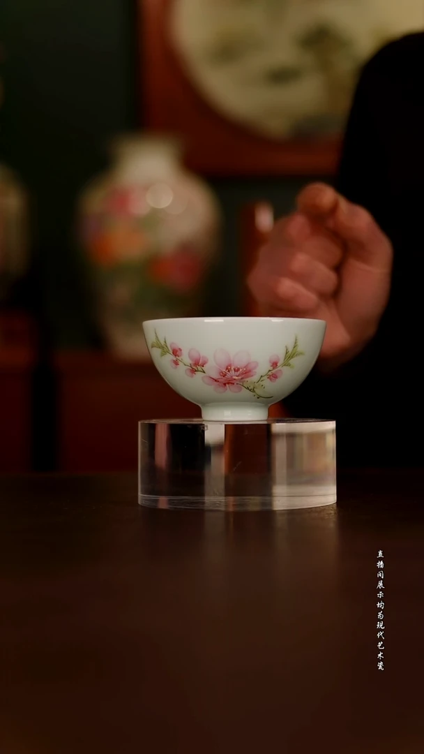 摆件景德镇陶东方现代艺术高端茶器花瓶摆件