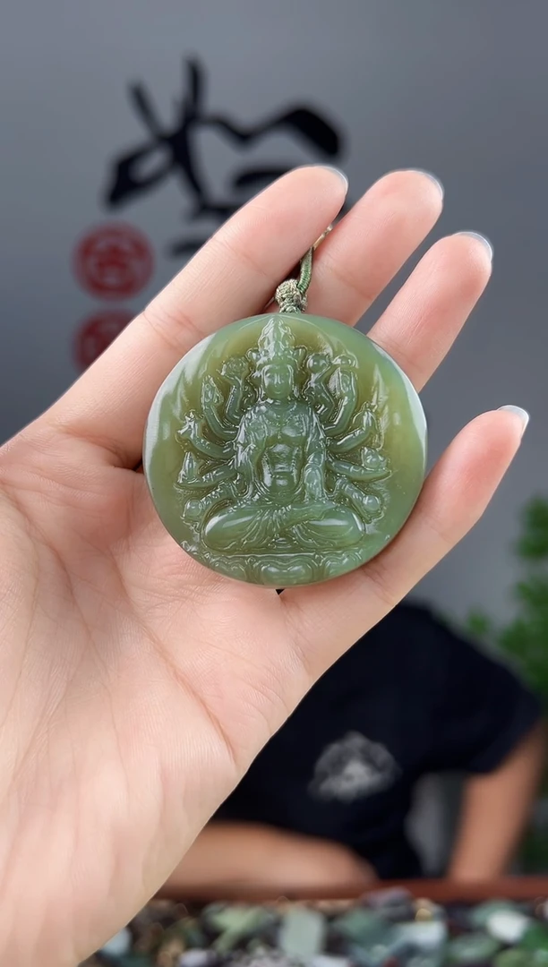 颈饰未镶嵌和田玉拍一发一，多样性发货