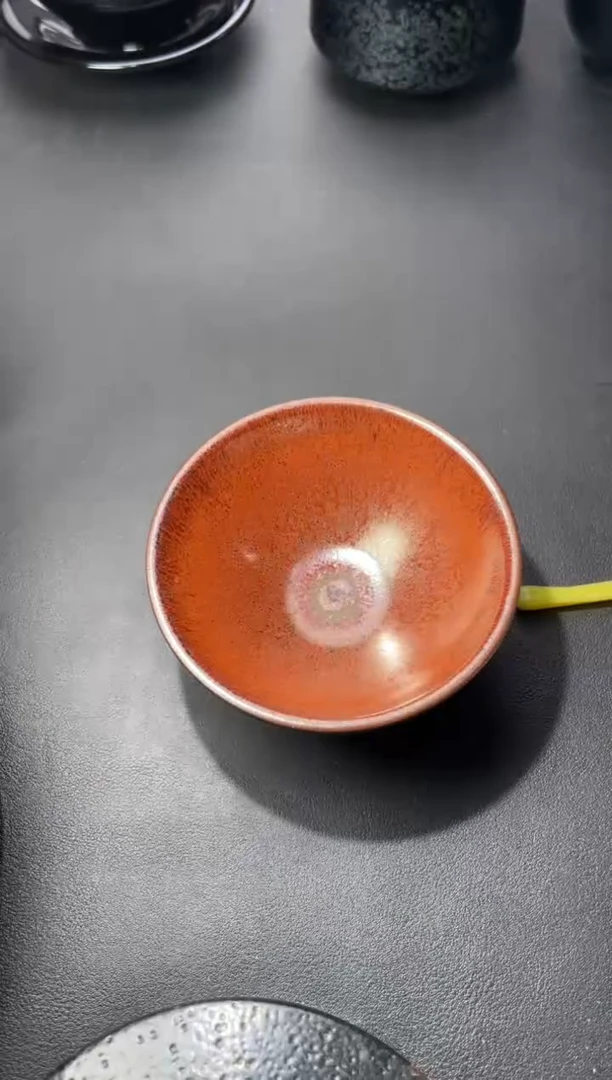 茶盏169叶紫建盏叶紫