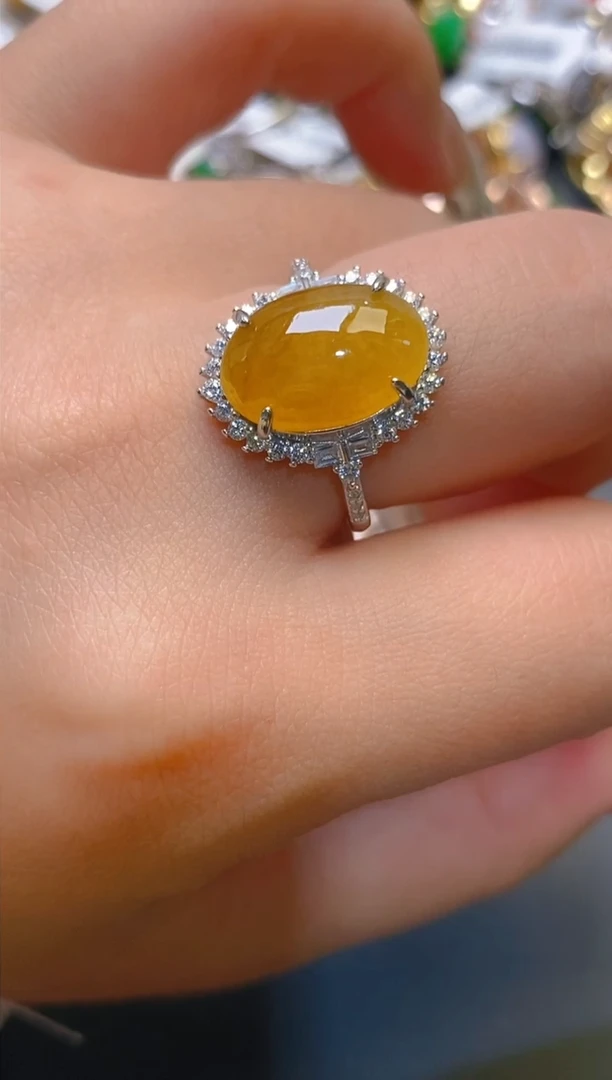 【闪购商品】翡翠耳饰银S925镶嵌天然A货翡翠1