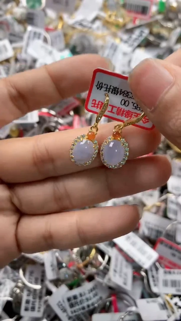 银S925镶嵌戒指翡翠444    9