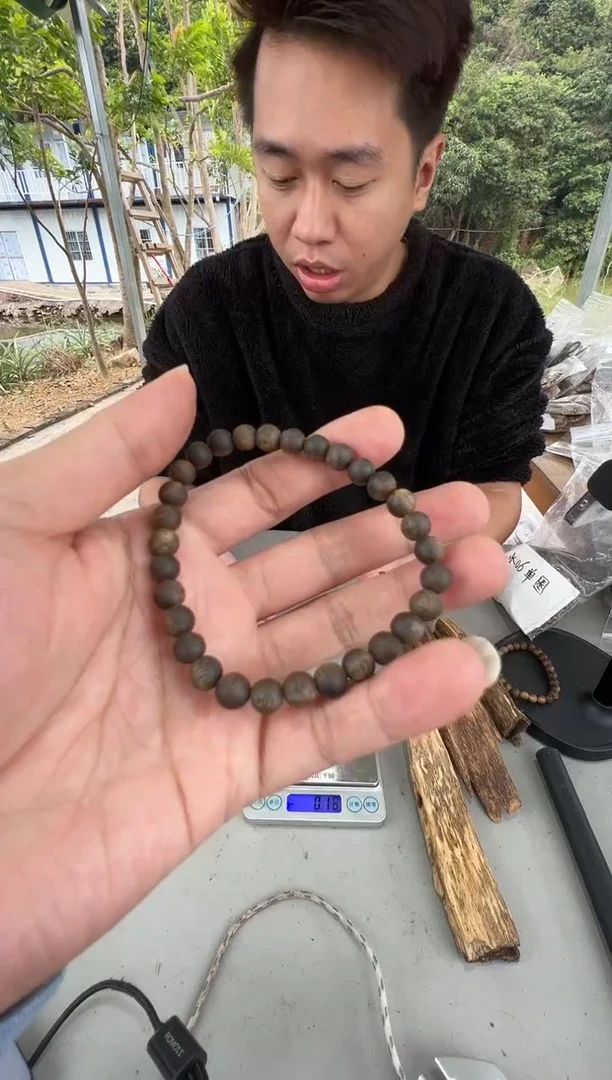 沉香沉香枕张勺子沉水06圆珠单圈多样性发一