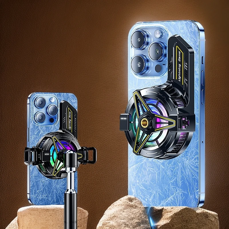 2025新款磁吸手机散热器磁吸自带均热板散热神器直播散热器