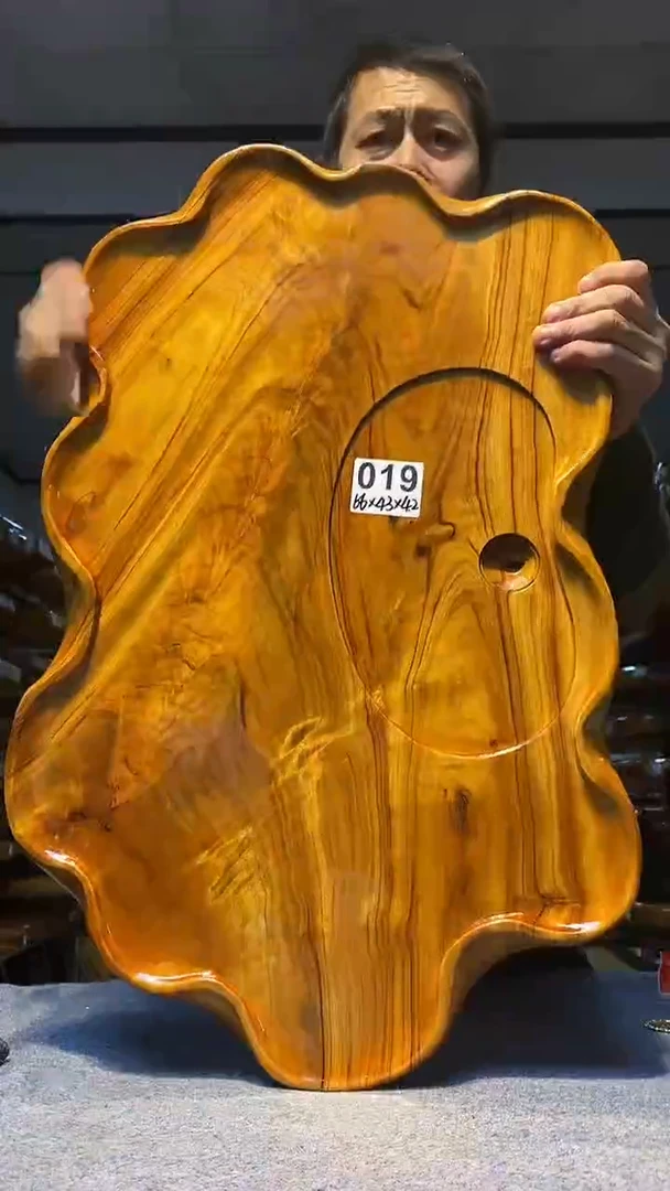 实木原木茶盘 一物一拍(不含配件）