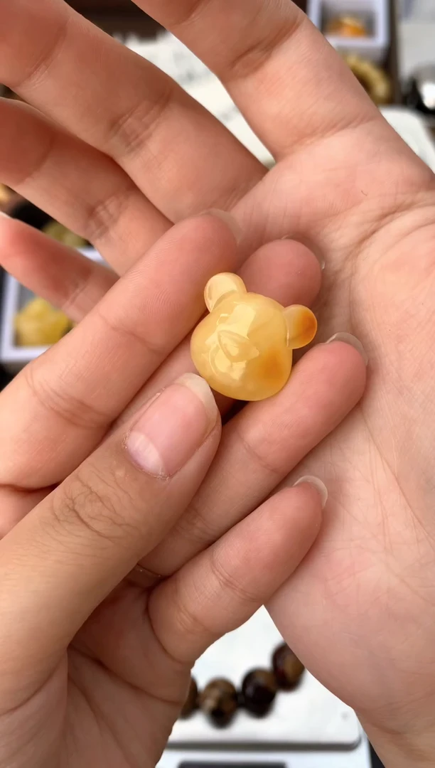 【闪购商品】琥珀珠宝奇石未镶嵌025琥珀蜜蜡花粉