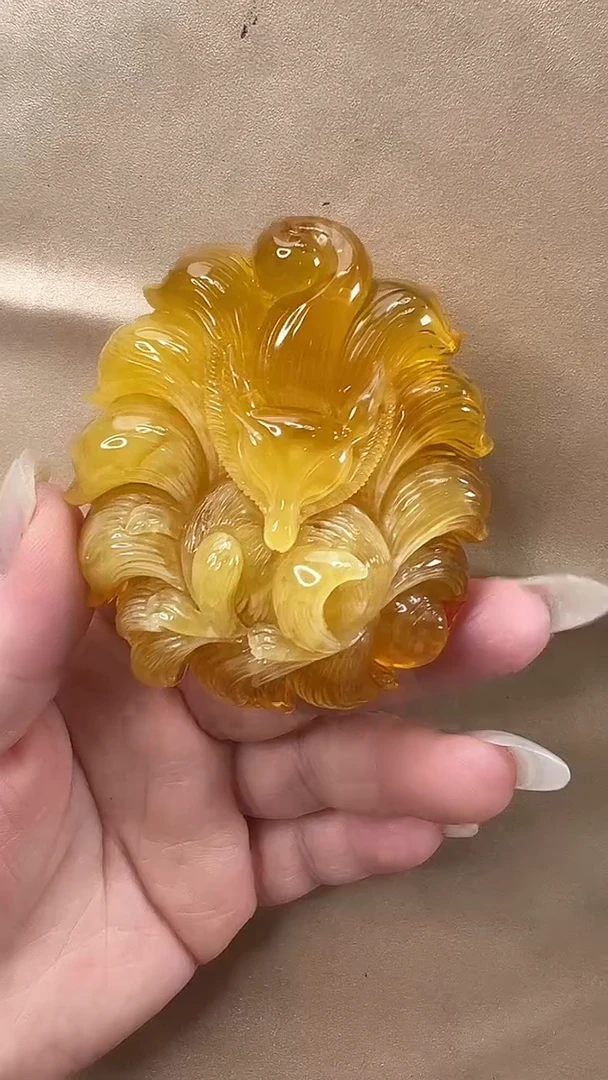 琥珀颈饰未镶嵌吊坠