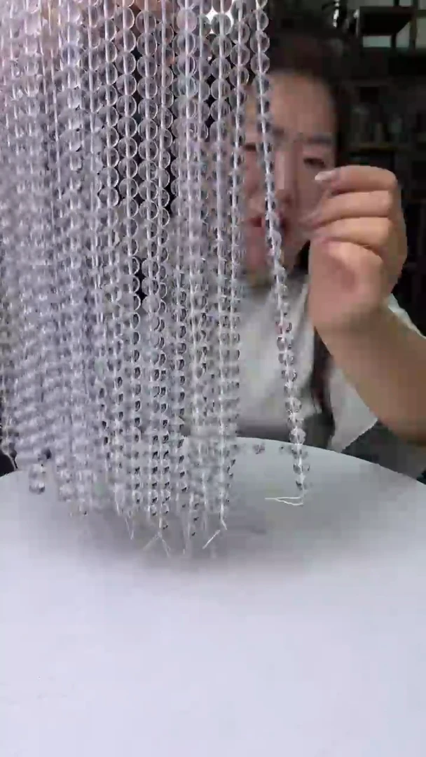 水晶珠宝半成品未镶嵌白水晶串珠10.5m多样性发其一条