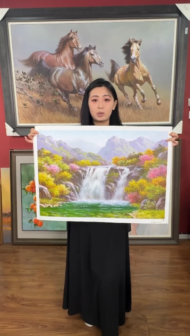 油画【51号】约50*70cm丨朝鲜原创纯手绘孤品油画丨顺丰包邮