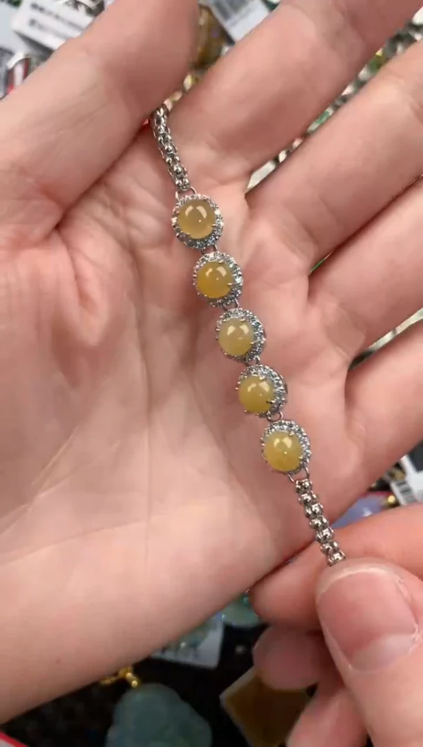 银S925镶嵌戒指翡翠333         8