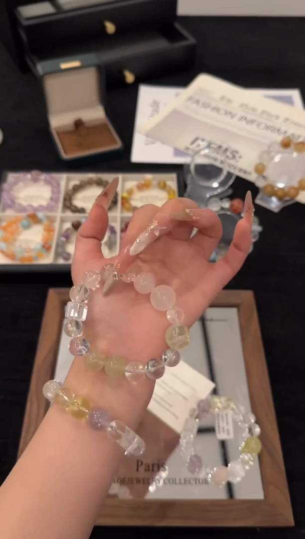 未镶嵌手链水晶白阿赛多宝x3452