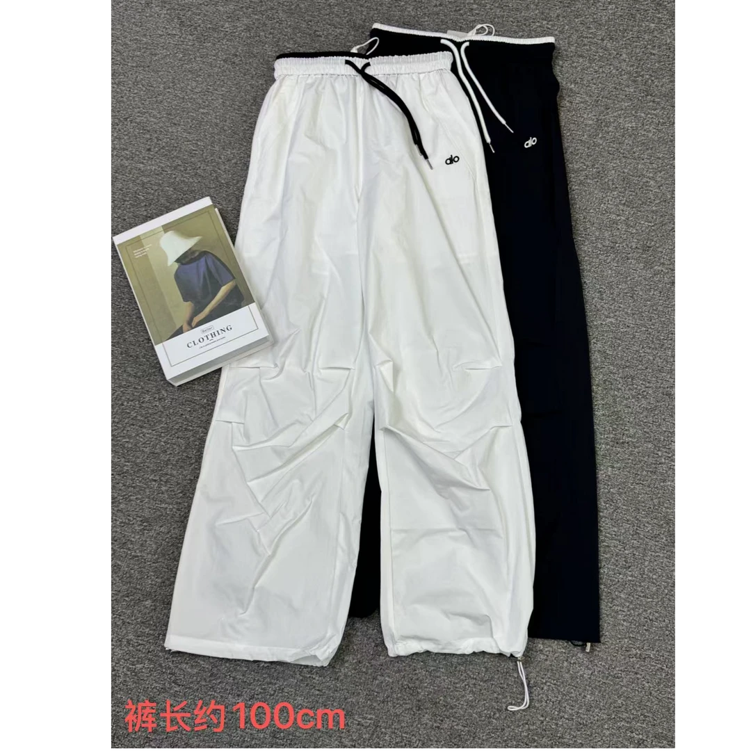 8111侧边刺绣松紧腰速干休闲工装裤