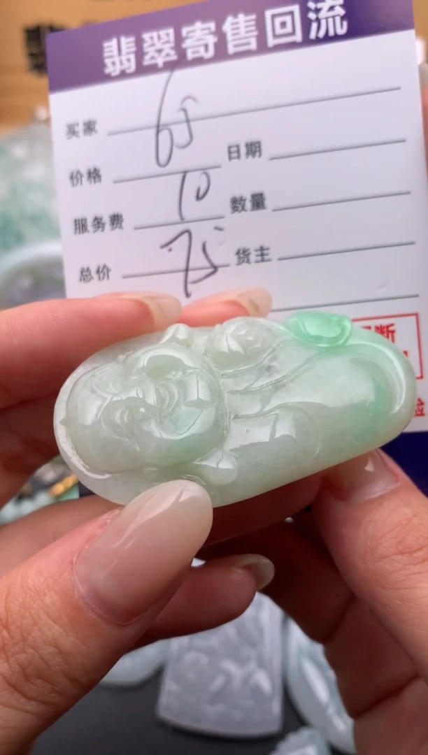 翡翠未镶嵌颈饰10135231