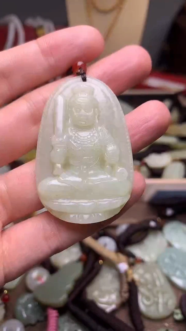 颈饰未镶嵌和田玉新疆料青海料清水和田玉吊坠