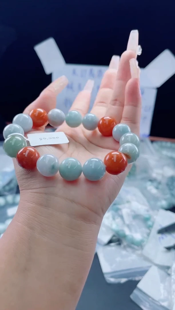 未镶嵌定制翡翠珠串