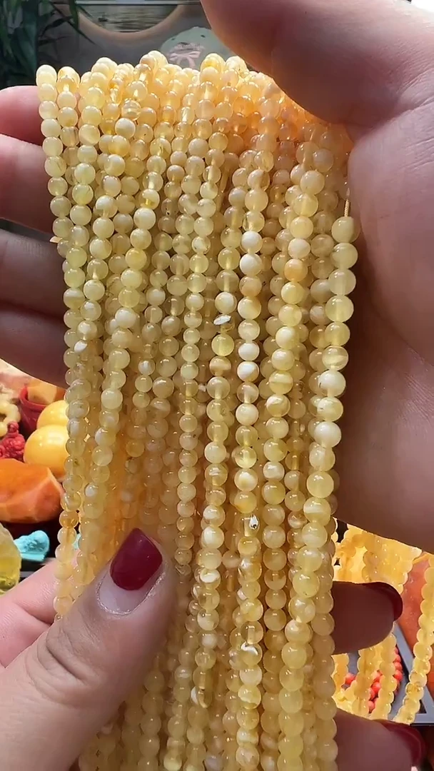 未镶嵌颈饰蜜蜡4+蜜蜡小米链多样性拍一发一