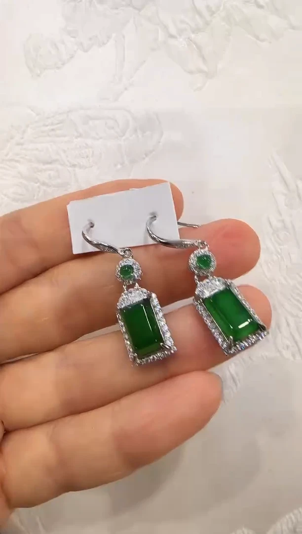 翡翠银S925镶嵌颈饰国风