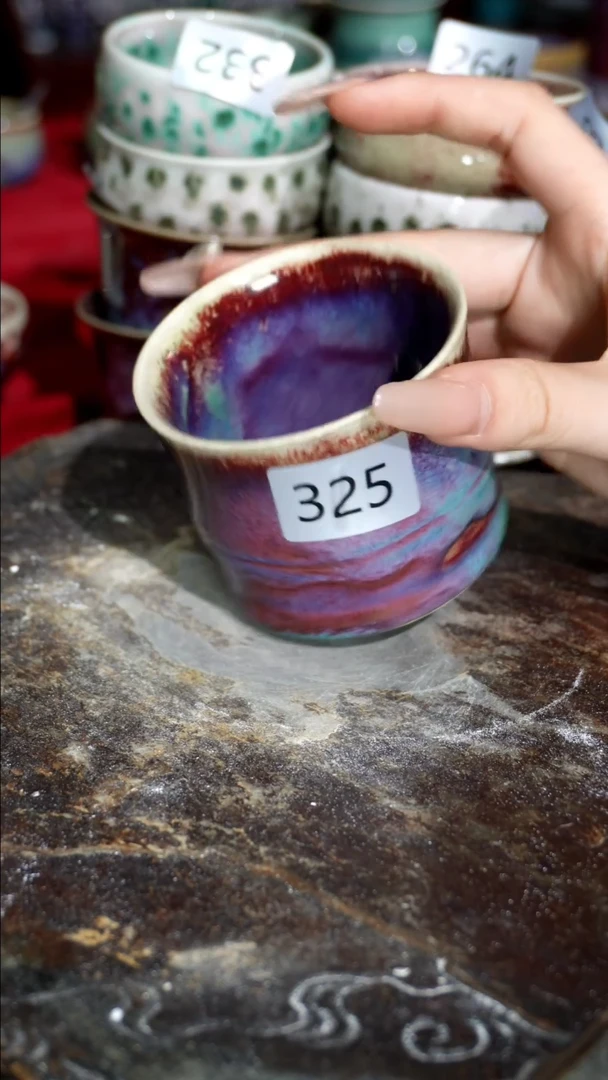 摆件精品窑变钧瓷茶器
