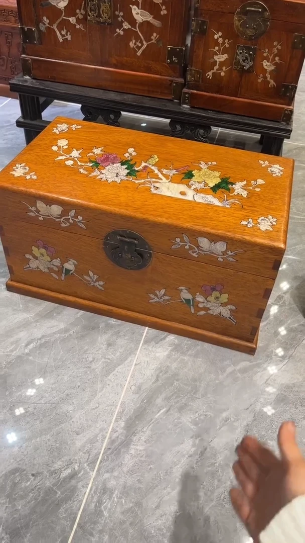 木喜鹊登梅收纳箱50