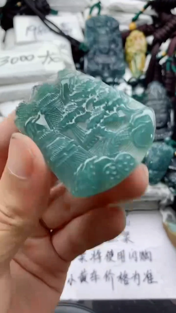 翡翠未镶嵌颈饰888