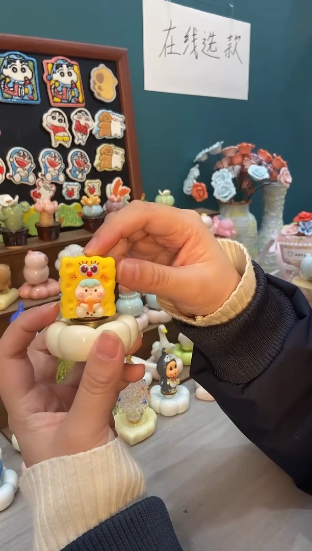 摆件陶海绵仔仔景德镇陶瓷摆件1个装