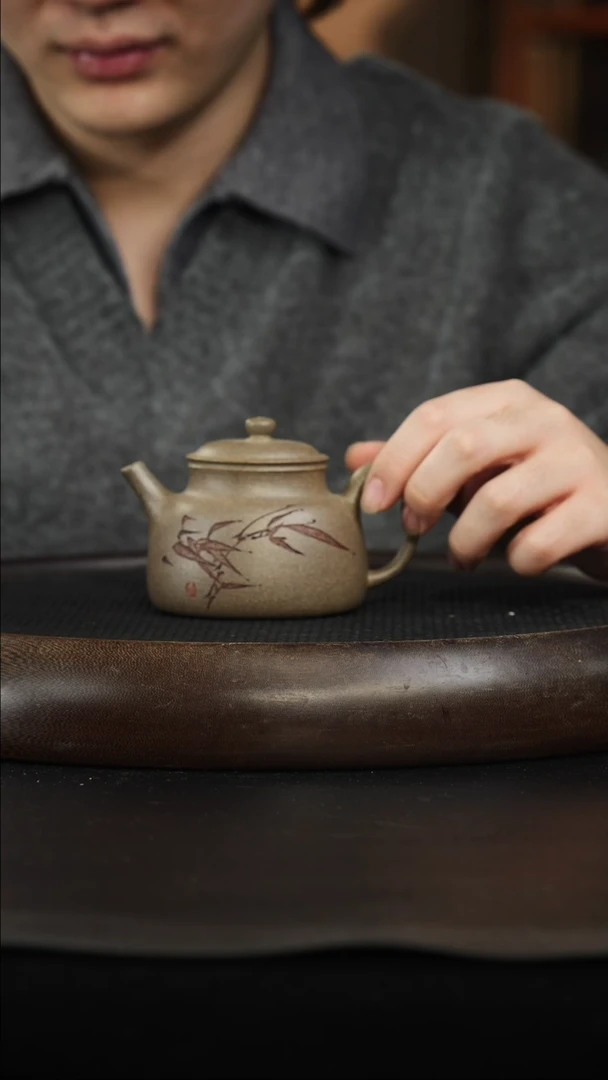 茶壶紫砂58 青降坡 言心