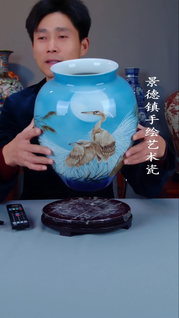 摆件陶瓷景德镇手工手绘陶瓷摆件29