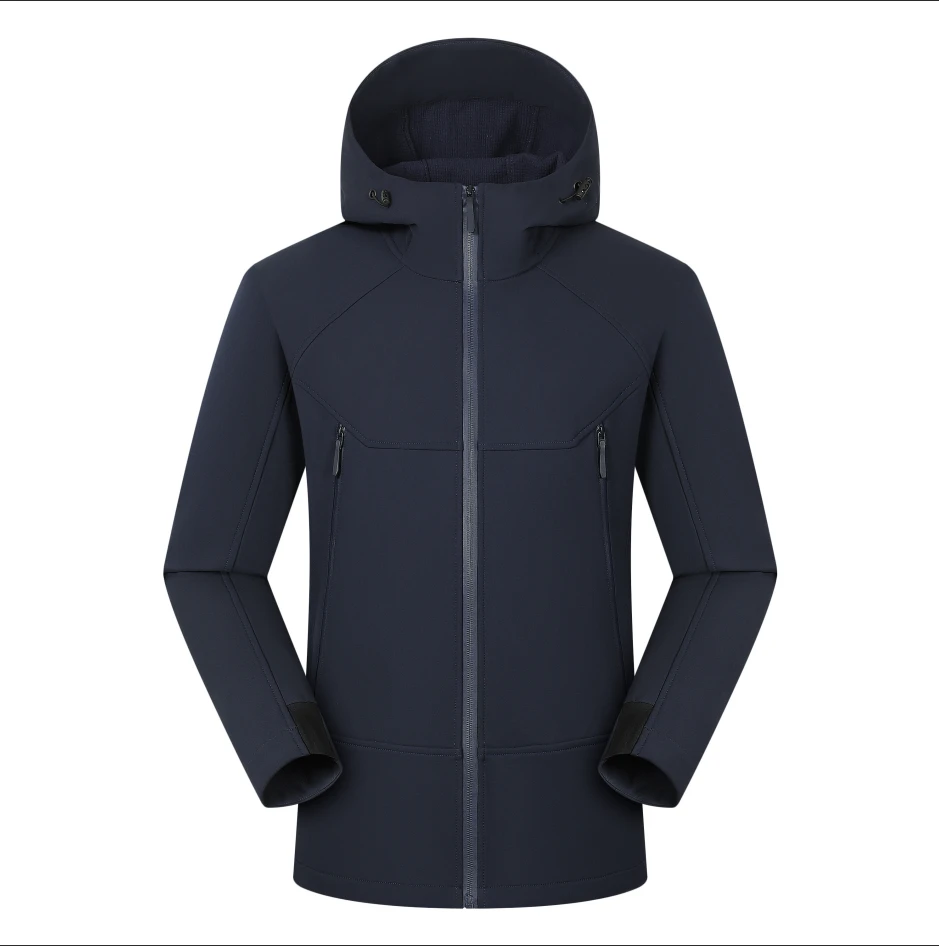 【冲锋衣加绒款】2025新款透气休闲时尚男士百搭软壳外套【TX】LS2