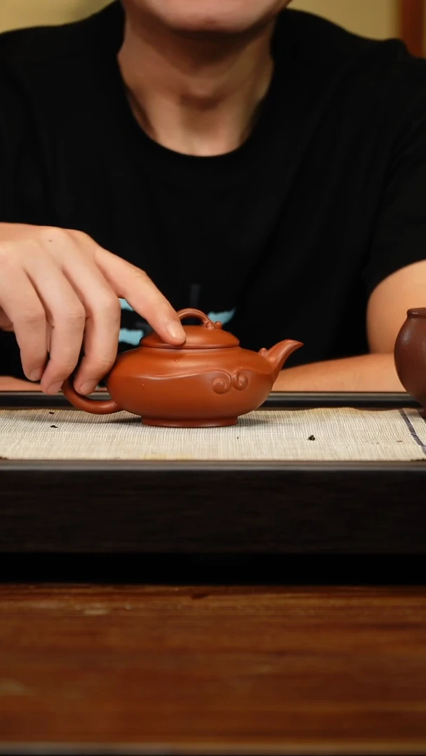茶壶紫砂朱泥玉如意