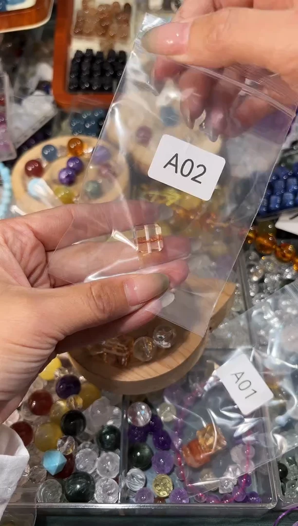 【闪购商品】水晶手链未镶嵌A02胶花方糖单个