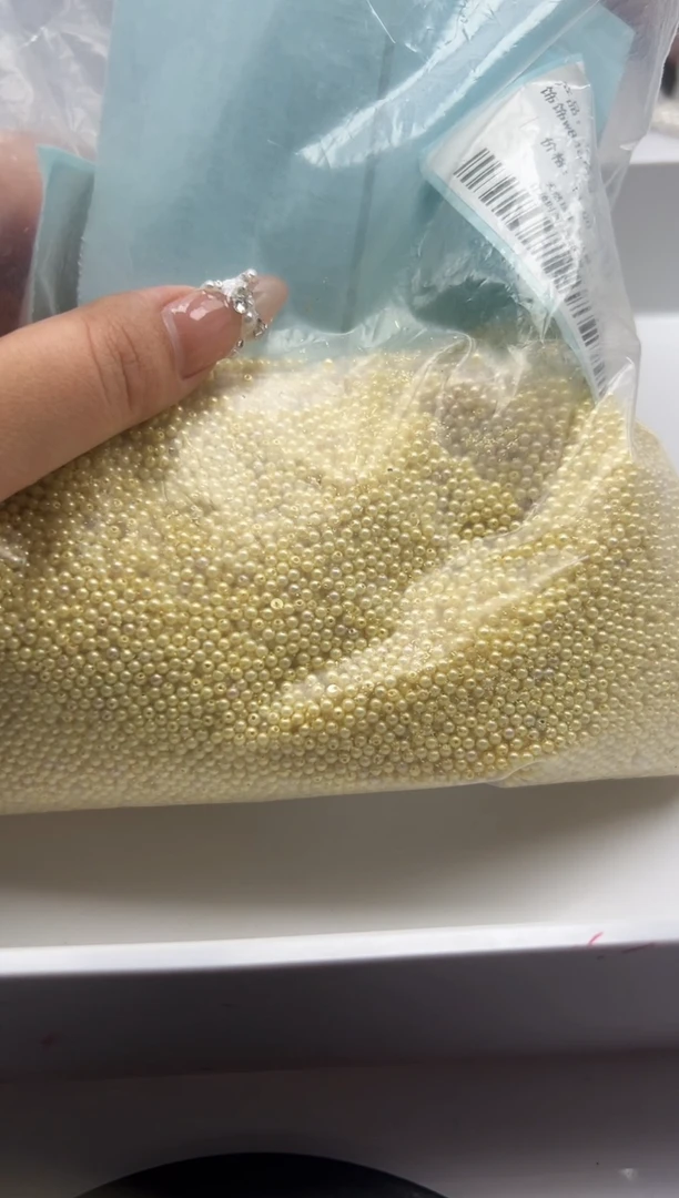 未镶嵌拼合珍珠（马贝珠）颈饰w272香槟金2mm*100颗