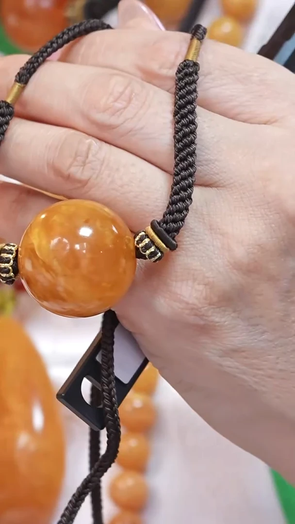 蜜蜡颈饰未镶嵌8556天然蜜蜡珠宝奇石云端妖孽全部保真