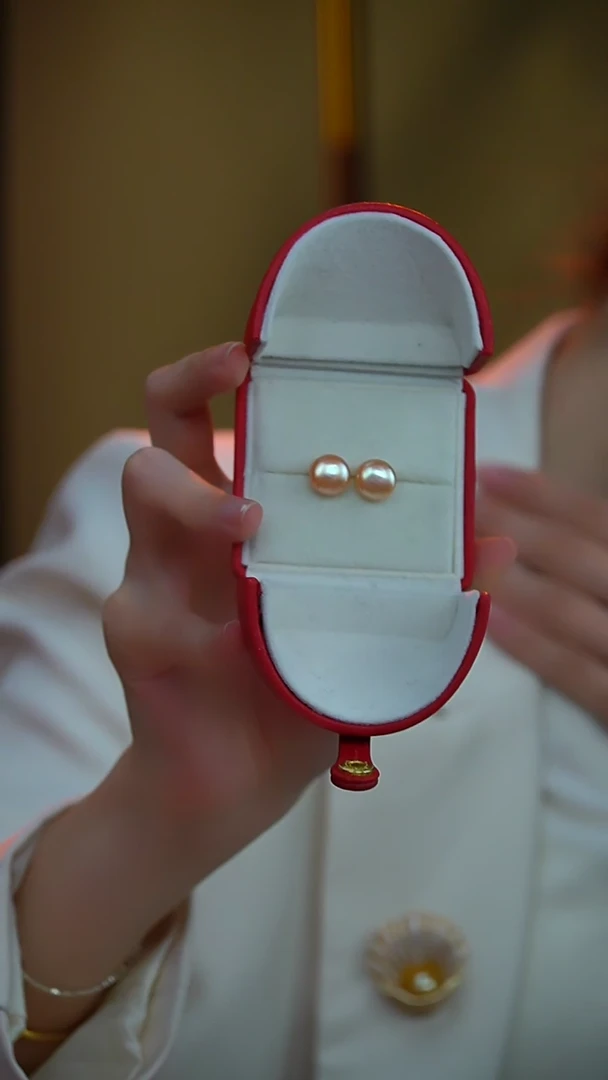 【闪购商品】淡水珍珠耳饰未镶嵌11-12mm