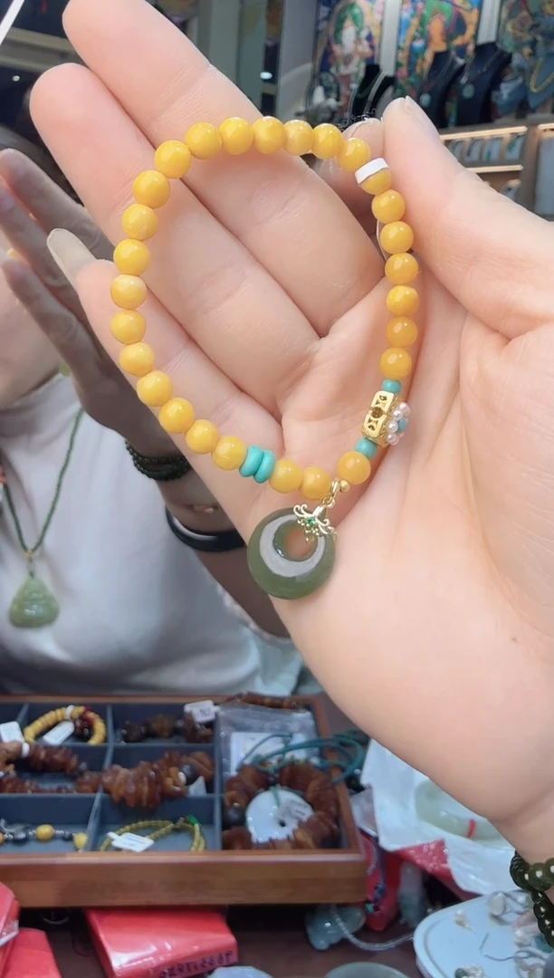 手链琥珀未镶嵌?**?手串（拍2发货）