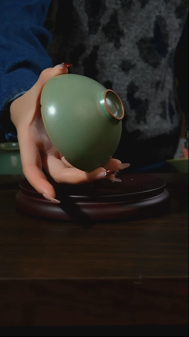 杯子瓷无*舞汝州原产地原矿仿古老釉q