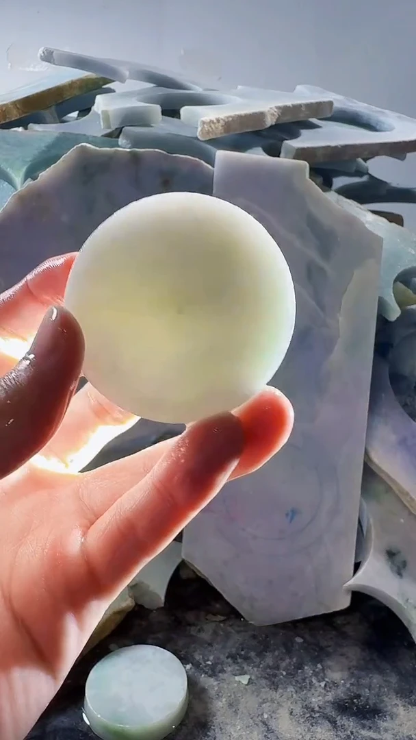 裸石翡翠缅甸翡翠A货文357