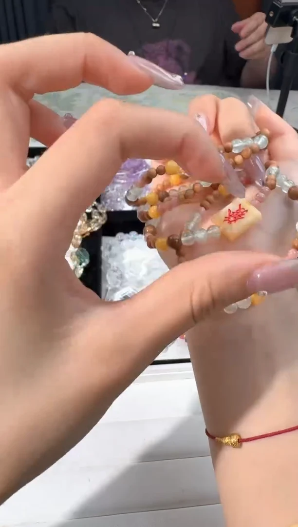 未镶嵌琥珀手链L023木头发发牌子款