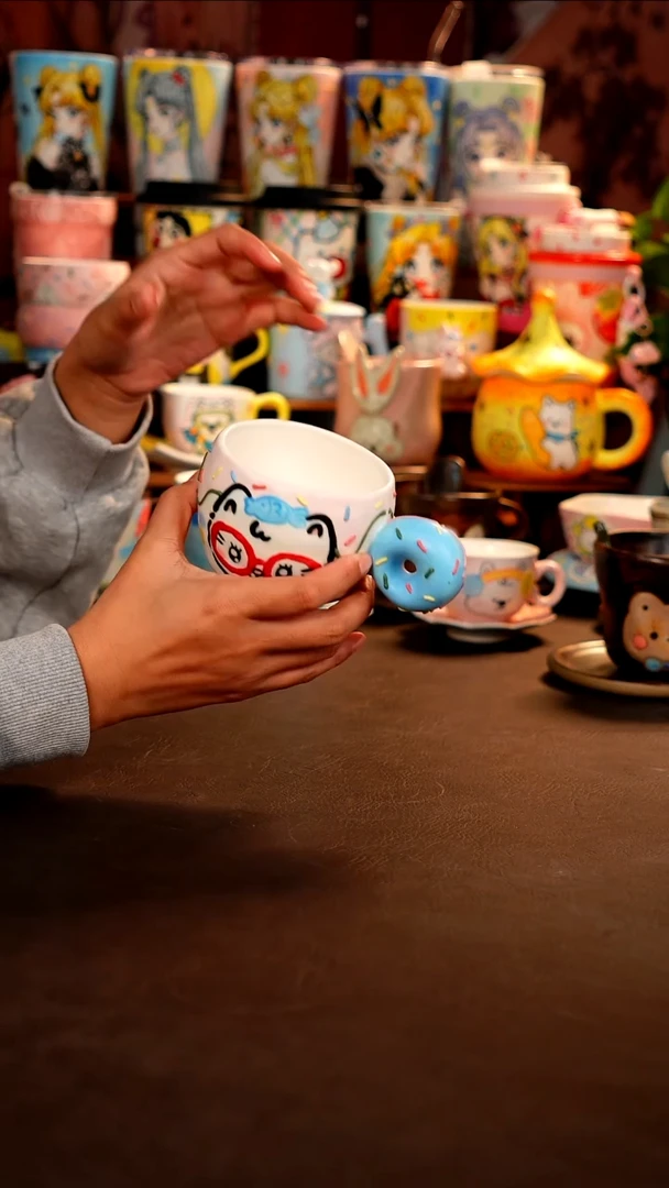 景德镇全手工手绘杯杯