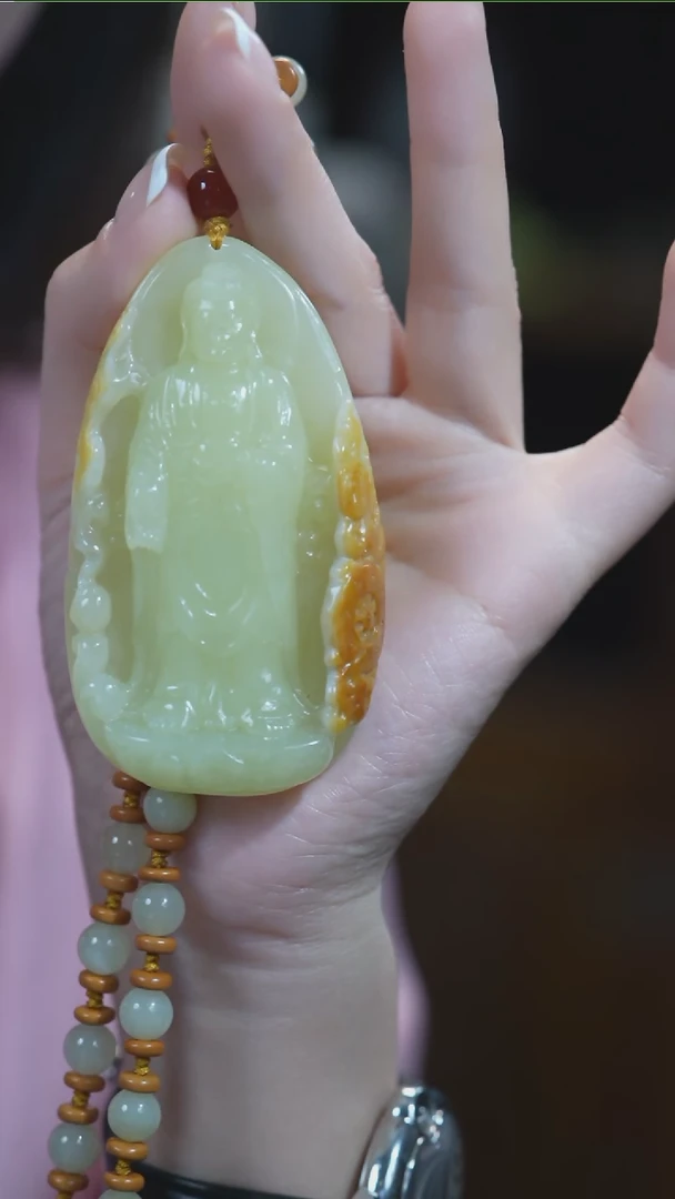 颈饰未镶嵌和田玉阿弥陀佛