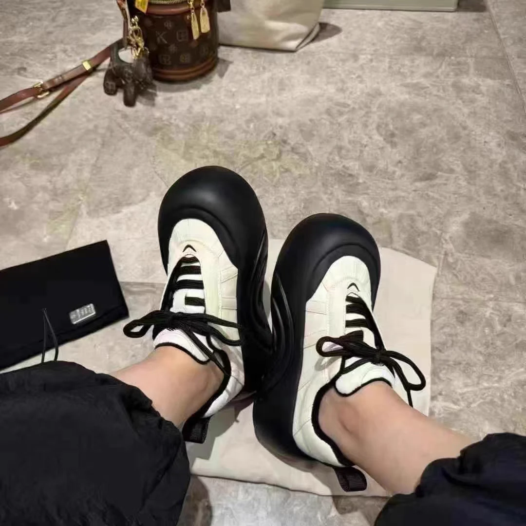 905-1（加绒）老爹鞋女新款欧货厚底增高休闲运动跑步松糕