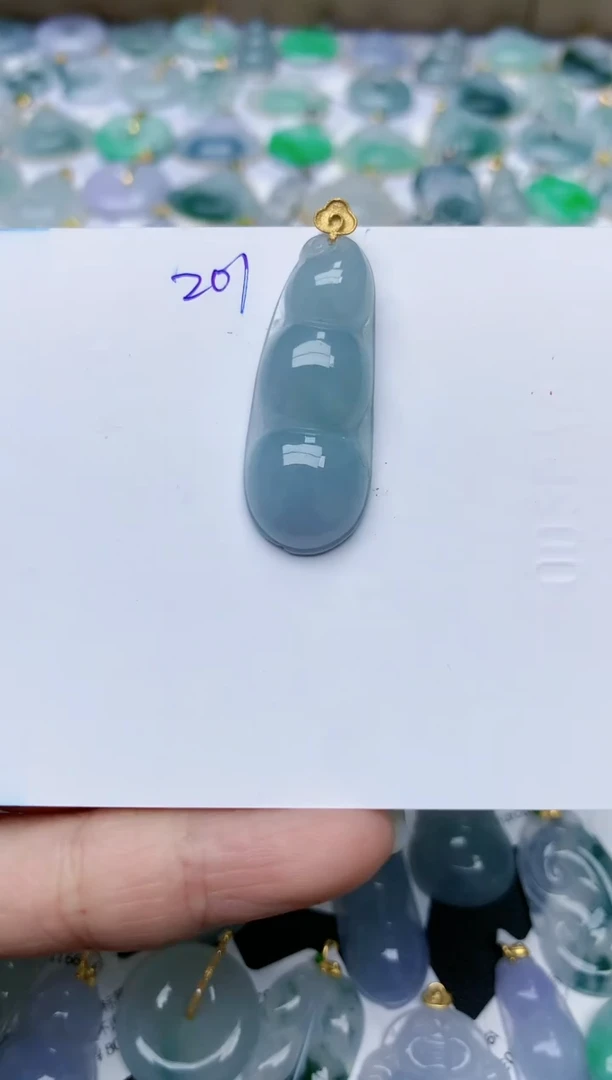 【闪购商品】翡翠颈饰18K金镶嵌天然翡翠A货    201