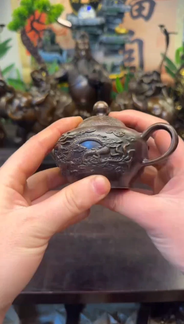 潼潼古铜只卖真铜！（茶壶）