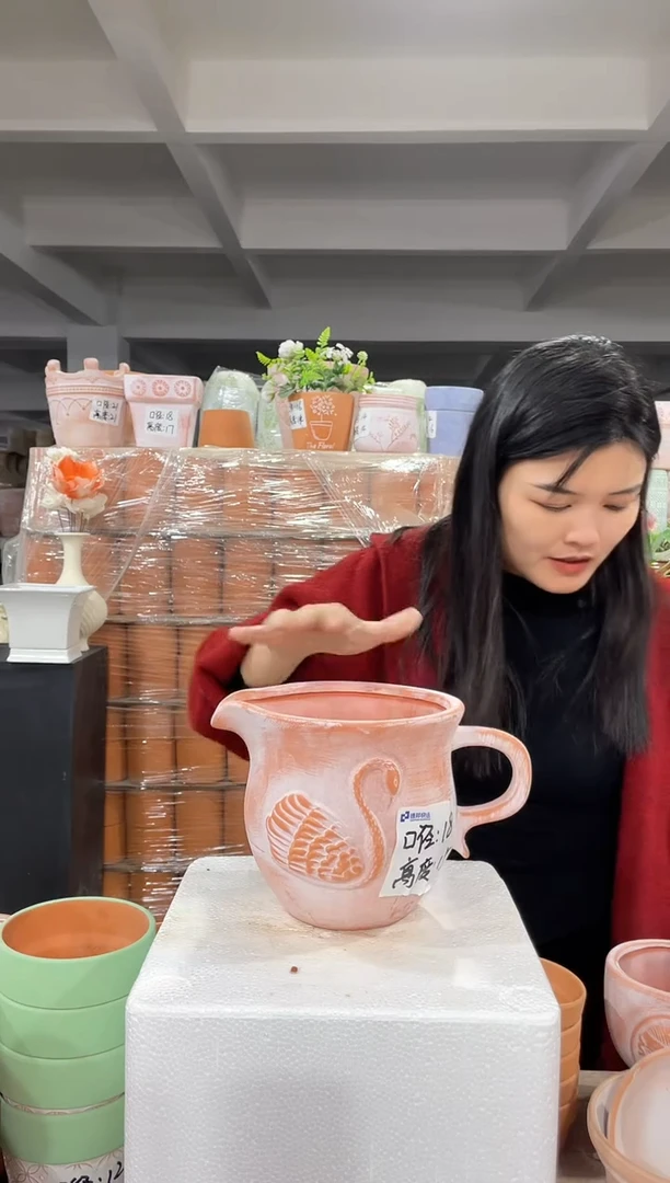 【闪购商品】红陶复古天鹅18-15